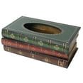 thumbnail image 1 of Tissue Box Cover Vintage: Antique Book Facial Tissue Box Holder Napkin Holder, 1 of 10
