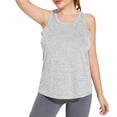 thumbnail image 5 of Tank Tops for Women Workout Sleeveless Athletic Tank Tops Scoop Neck Undershirt Workout Sports Shirts Plus Size Racerback Breathable Tee, 5 of 5