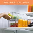 thumbnail image 7 of Sorbus Fridge Drawers - Clear Plastic Stackable Pull-Out Refrigerator Organizer Bins - Food Storage Containers for Kitchen, Refrigerator, Freezer, Pantry and Vanity (4 Pack | Large & Small Capacity), 7 of 7