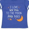 thumbnail image 4 of Inktastic I Love My Tia to the Moon and Back Boys or Girls Toddler T-Shirt, 4 of 5