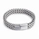 thumbnail image 3 of Men's Bracelet, Titanium Steel Double Row Editable Magnet Clasp Bracelet, 3 of 3