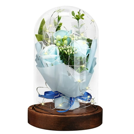 

Clearance Valentine S Day Decor! Zuioae Bouquet Rose Led Light Valentine S Day Gift Romantic Glass Rose Decoration Valentines for Mom Wife Girlfriend Valentines Day Gifts (Count: 1Pc Rose Led Light)
