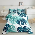 thumbnail image 2 of Erosebridal Blue Plants Comforter Sets,Botanical Theme Comforters & Duvets,Leaves Room Decorative,Reversible,Breathable,2pcs, 2 of 8