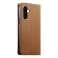 thumbnail image 3 of Dierfeng Leather For Samsung Galaxy A37 5G Wallet Case with RFID Blocking, Wallet for Women Men Card Holder Magnetic Clasp Kickstand Folio Case,Brown,For Galaxy A37 (5G), 3 of 8