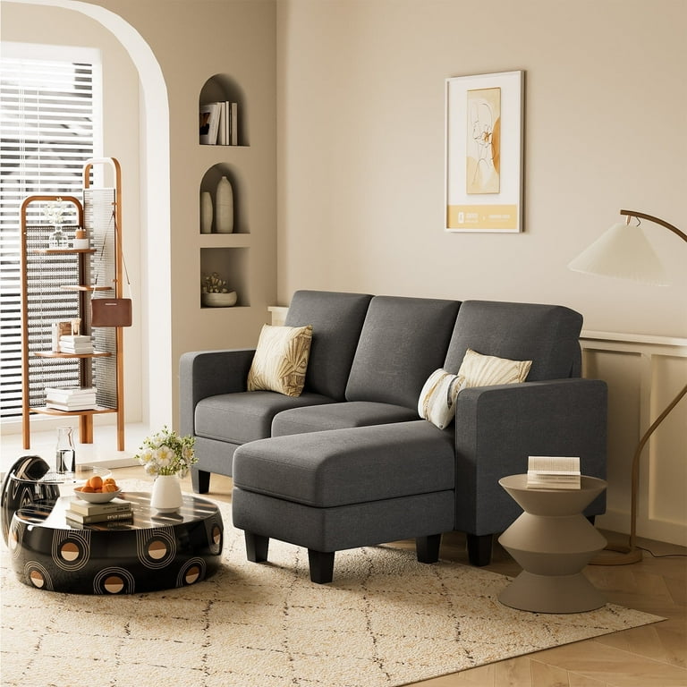 その他 CabCallawayACMEFurnitureDELMAR SOFA3P Furmax L-Shaped Convertible Sectional Sofa Set, 3-Seater with