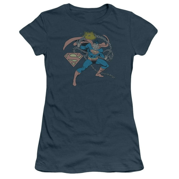 Trevco Dc-I Hate Chains - Short Sleeve Junior Sheer Tee - Indigo- Large