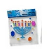 Pack of 9 Menorah and Dreidels Hanukkah Window Gel Clings Holiday Decorations 5"