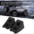 thumbnail image 5 of Wheel Chocks, Car Tyre Stopper, Car Tyre Block Car Anti-slip Block Rubber Car Tyre Slip Stopper Wheel Alignment Block(2Pcs), 5 of 5