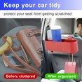 thumbnail image 6 of Grusce 2Pcs Car Headrest Backseat Organizer with Cup Holder Hanging Seat Back Organizer with Headrest Hooks Multifunctional Backseat Snacks Drink Storage Box for Kids Adults Toys Snacks, 6 of 7