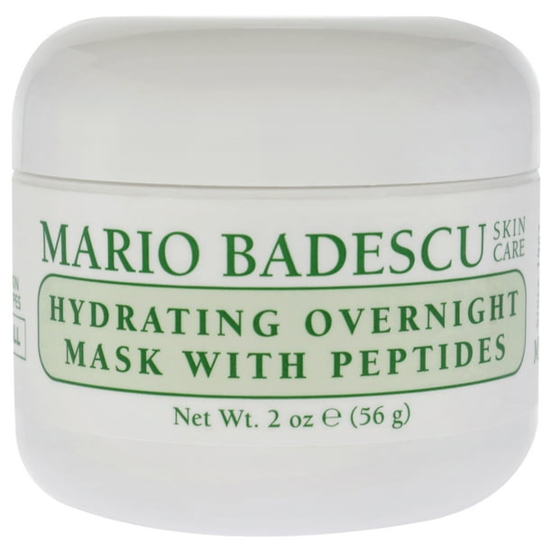 Mascarilla hidratante de noche con péptidos de Mario Badescu para mujeres - Mascarilla de 2 oz