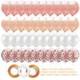thumbnail image 1 of Traje de globo transparente con lentejuelas de confeti de oro rosa para decoración de fiesta de cumpleaños y boda, 1 of 5
