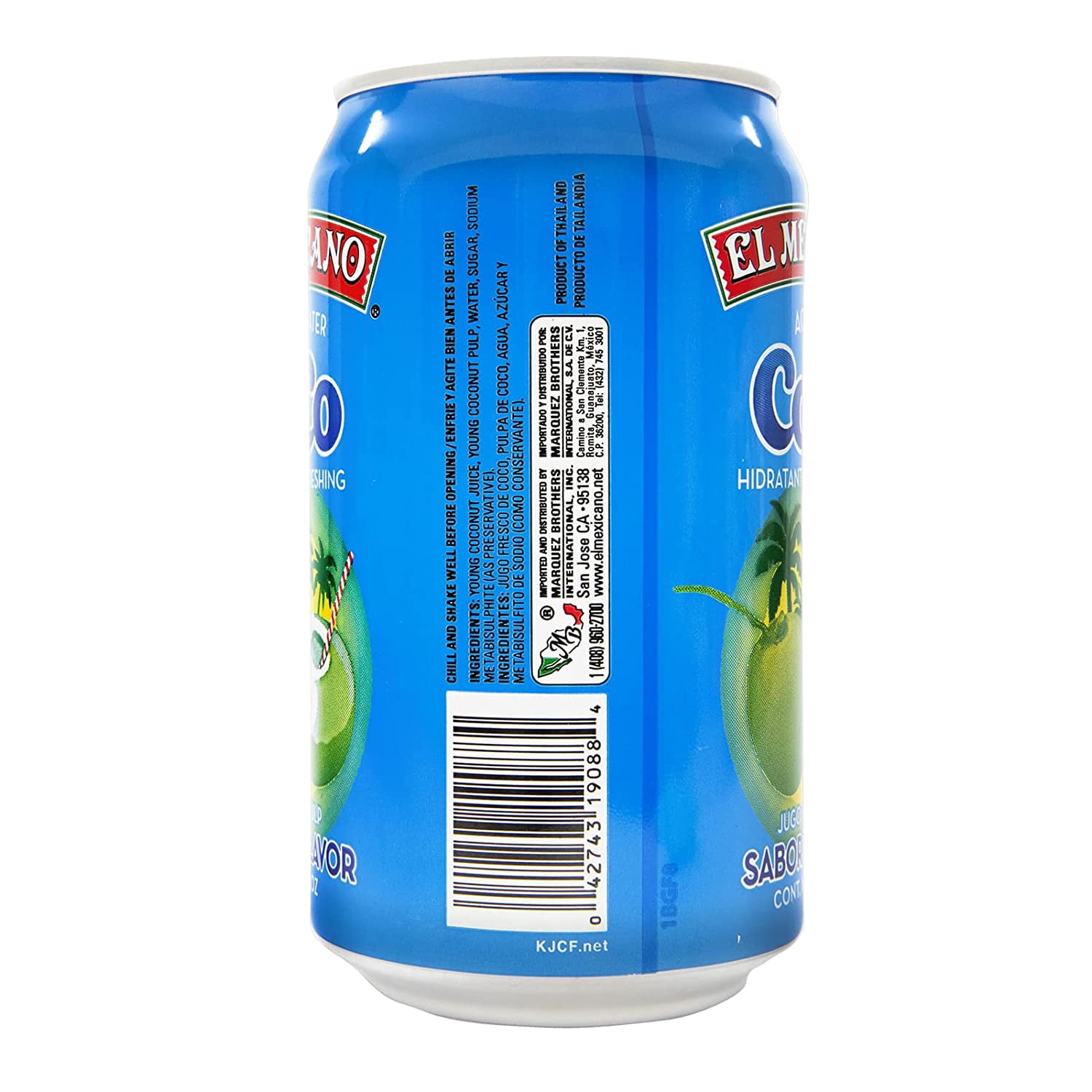 El Mexicano Coconut Water, Juice With Pulp, 10.5 oz