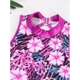 thumbnail image 6 of DPOIS Girls Kids Jazz Hip Hop Dancewear Shiny Sequins Crop Top Shorts Set Gardenia Rose 8, 6 of 7