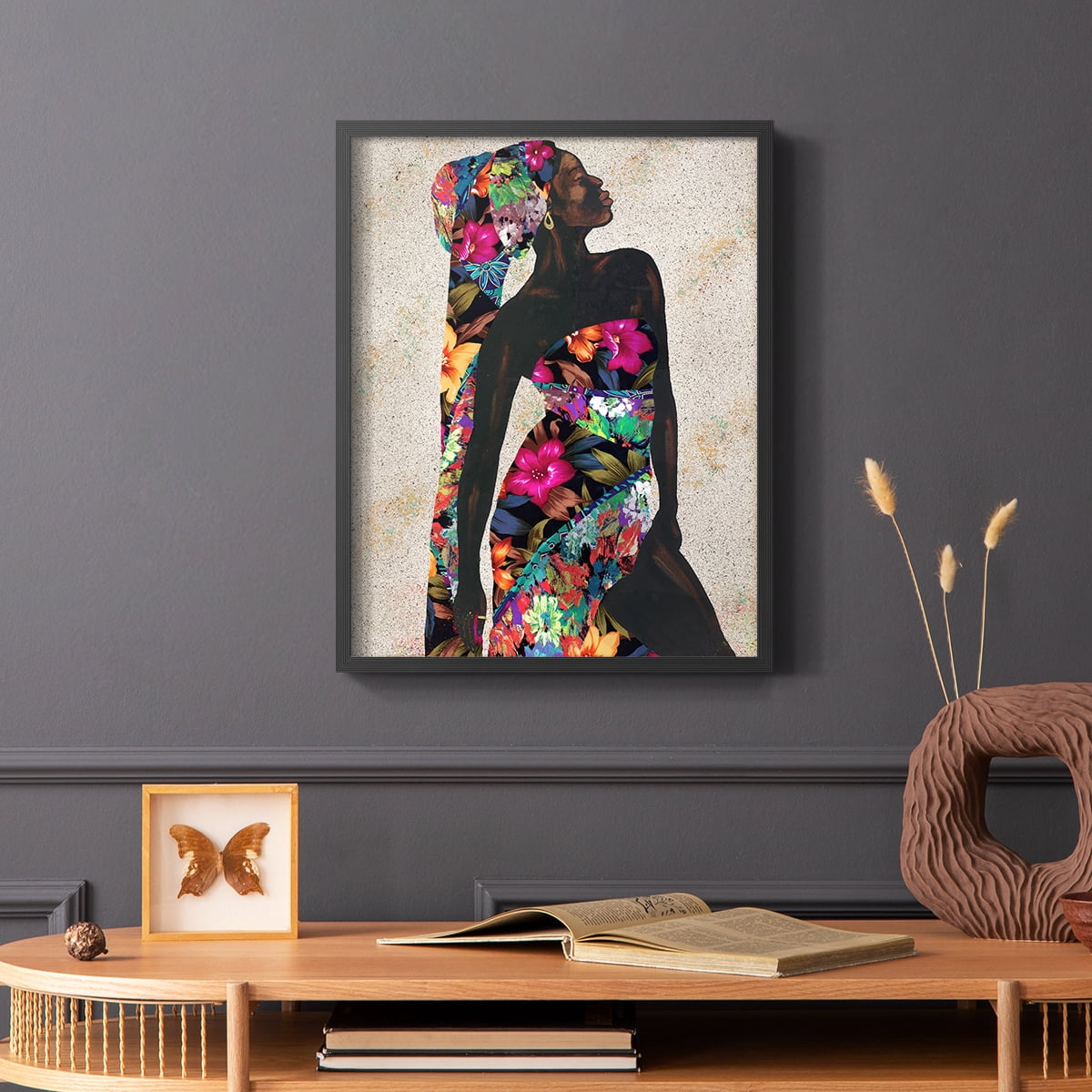 Woman Strong I Framed Print - Solid Wood in Single Picture Frame Solid Wood 2 Framed Print