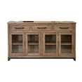 thumbnail image 2 of Benjara Umey 70 Inch Sideboard Console, Mango Wood, 3 Drawers, 4 Glass Doors, Brown, 2 of 2