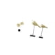 thumbnail image 5 of Figura de pájaro, escultura, obra de arte, estatua coleccionable, adorno de mesa para escritorio, armario, dormitorio, entrada, interior, chimenea., 5 of 8
