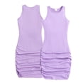 thumbnail image 6 of QUDDERR Girls Summer Dresses for Kids Teen 8-12T Vest Dresses Slim Fit Dresses Sleeveless Dress Solid Color Dress, 6 of 6