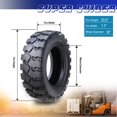 thumbnail image 4 of SUPERGUIDER HD 6.50-10 /12TT Forklift Tire w/Tube Flap 6.50x10 -12028, 4 of 5