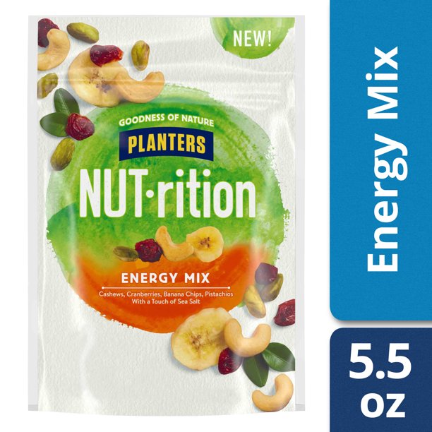 Planters NUTrition Energy Trail Mix With Lightly Salted Mixed Nuts