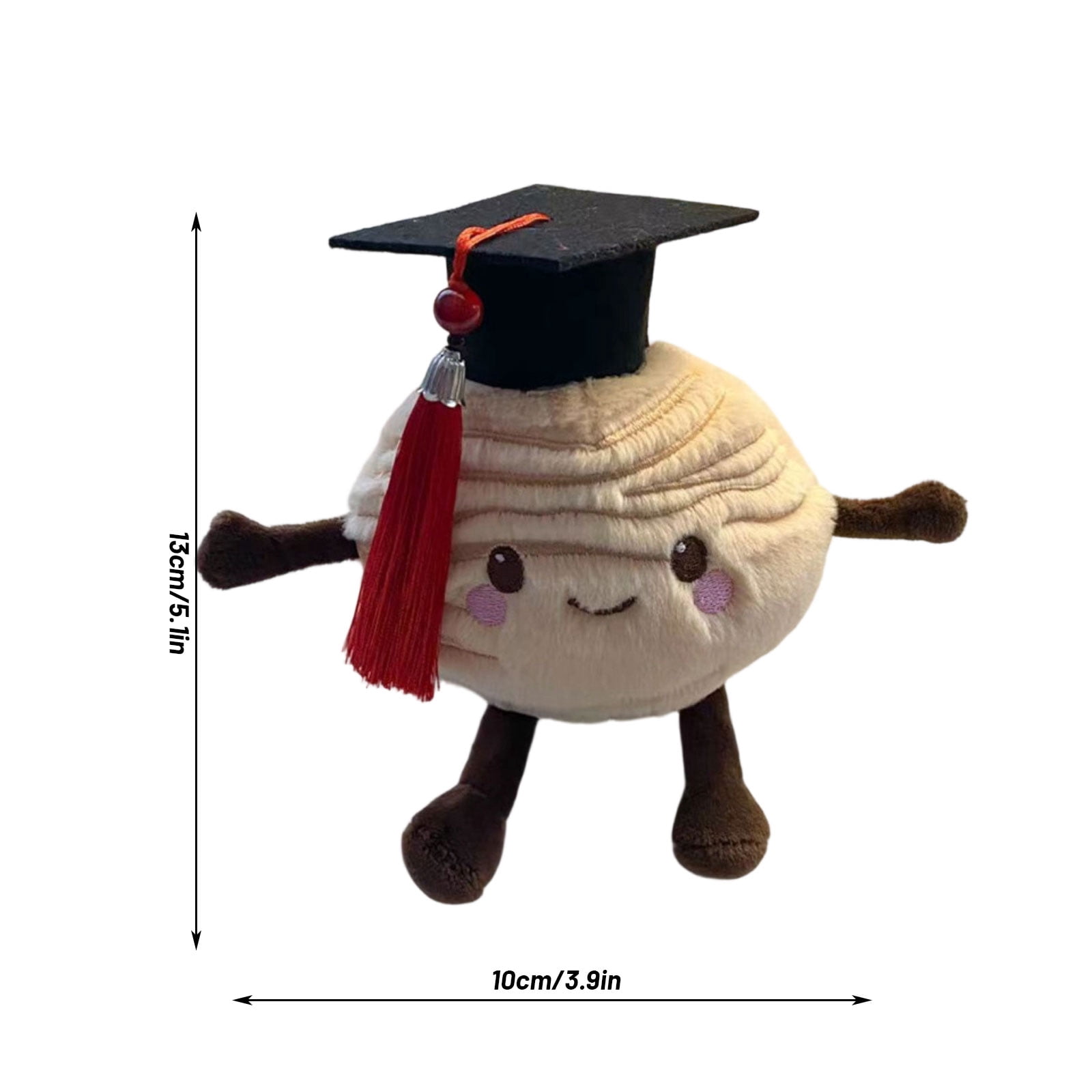 Plush Toy, Graduation Cap Earth, 1 Piece Cute Stuffed Toy, For Graduation Season Student Commemorative Gift Astronomy Lover Collection Decor