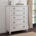 thumbnail image 2 of American Woodcrafters Salter Path Wood 5-Drawer Chest in Oyster White, 2 of 8
