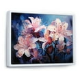 thumbnail image 2 of Designart "Magical Pink Blossom Oasis" Hibiscus Floater Framed Canvas Art Print, 2 of 5