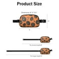 thumbnail image 4 of Halloween Black Pumpkins and Bats Cute Fanny Packs for Women,Travel Waterproof Crossbody Fanny Bags Waist Purse for Women Anti Theft Adjustable Strap for Running Travel Cycling, 4 of 4