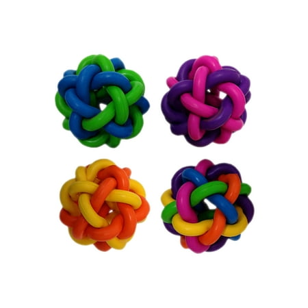 Multipet Nobbly Wobbly™ Ball with Bell Dog Toy 4