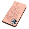 thumbnail image 3 of SaniMore Case for iPhone 14 Pro Max (6.7" 2022), PU Leather Skin with Luxury Embossed Butterfly [Wrist Strap & Card Slots & Flip Kickstand] Full-body Shockproof Business Wallet Cover, Rosegold, 3 of 7