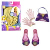 Disney Princess Tangled Rapunzel Dress Up Costume Accessories Set - Wig, Enchanted Evening Purse, Gloves, and Shoes