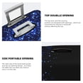 thumbnail image 3 of Gukieu Black Blue Glitter Sparkles Print Suitcase Protective Cover, Elastic Zipper Buckle Suitcase Protective Cover, Suitable for Travel, Business Trip-Small, 3 of 7