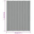 thumbnail image 2 of vidaXL Panneaux de Toit 36 Pcs Acier Galvanisé Gris 60x45 cm, 2 of 5