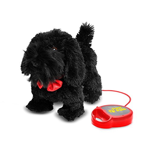 Toy walking best sale dog with leash