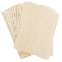 Wood Sheet for Crafts 20PCS Unfinished Sheets Thin Wooden Pieces Craft Board Blanks 150x100x2mm