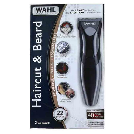 Wahl Cordless Hair Clipper Beard Mustache Trimmer - Dual Voltage/Worldwide