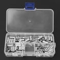 thumbnail image 3 of 150 Piece Butt Connector Non Insulated Electrical Wire Splice Kit, Ideal for Various Applications, Rolled Terminals in Box for Easy Storage and Carry, 100%, 3 of 7