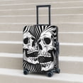 thumbnail image 6 of Gukieu Psychedelic Skull Illusion Art Print Suitcase Protective Cover, Elastic Zipper Buckle Suitcase Protective Cover, Suitable for Travel, Business Trip-Small, 6 of 7