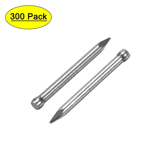 Uxcell 25mm 1" Clavos de Acabado Acero al Carbono 300 Paquete