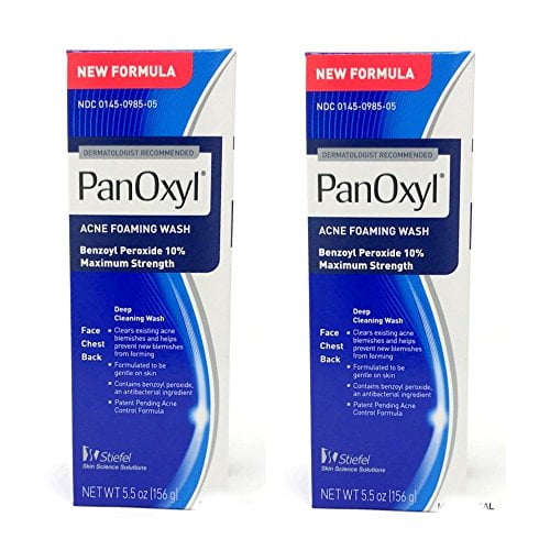 Panoxyl Acne Foaming Wash Removes Dirt & Excess Oil 5.5 oz ...