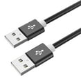 thumbnail image 2 of Lifetechs 2A Super Speed Dual-head USB2.0 Male to Male Data Extension Cable Cord for Mobile Hard Disk Computer, 2 of 8