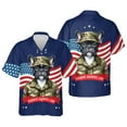 thumbnail image 3 of Happy Father's Day Honoring Veterans French Bulldog in Army Uniform Hawaiian Shirt Breathable Summer Unisex Merch Dog Lover Gifts - 13007, 3 of 6