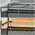 thumbnail image 5 of Mintazer Under Desk Organizer Clamp-On Metal Large Under Table Storage Slide Out Caddy Drawer for Home & Office, Black, 5 of 8