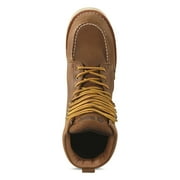 Guide Gear Men's Wedge 8 Waterproof Moc Toe Work Boots Brown 8D (Medium)