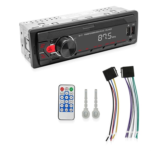 Car Radio CD Player USB Charging Automotive Sound MP3 In In-Dash MP3/WMA/WAV/FLAC Audio System Built-in Microphone Universal RV Multimedia Accessories