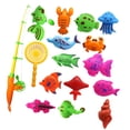thumbnail image 3 of Juego de Juguetes de Baño para Niños Y , Juego de Baño de Juguete de Pesca, Juguete de Baño Divertido (modelo de + Caña de Pescar + de , 15 Piezas 13 Piezas, 3 of 5