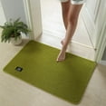 thumbnail image 4 of Super Absorbent Bathroom Rug, Quick-Dry Door Mat with Rubber Backing, Non-Slip Floor Carpet for Bath Tub Shower Kitchen Entryway, 1X Mat Green Tanuke, 4 of 6
