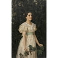 thumbnail image 2 of Victor Mikhailovich Vasnetsov 16x24 Black Ornate Framed Double Matted Museum Art Print Titled: Portrait of Vera Savvishna Mamontova (1896), 2 of 5
