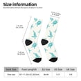 thumbnail image 2 of Fotbe Turtle Calcetas Largas con Estampado para Hombre y Mujer – Calcetas de Compresión Transpirables y Elásticas, Viajar y Uso Diario Talla 5-11, 2 of 6