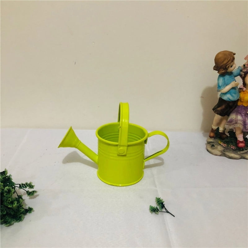 lanema 6Pcs Vibrant Mini Watering Can With Handle Durable Galvanized Iron For Garden