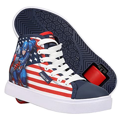 HEELYS Garçon Hustle Captain America (Petit Enfant/grand Enfant/adulte)